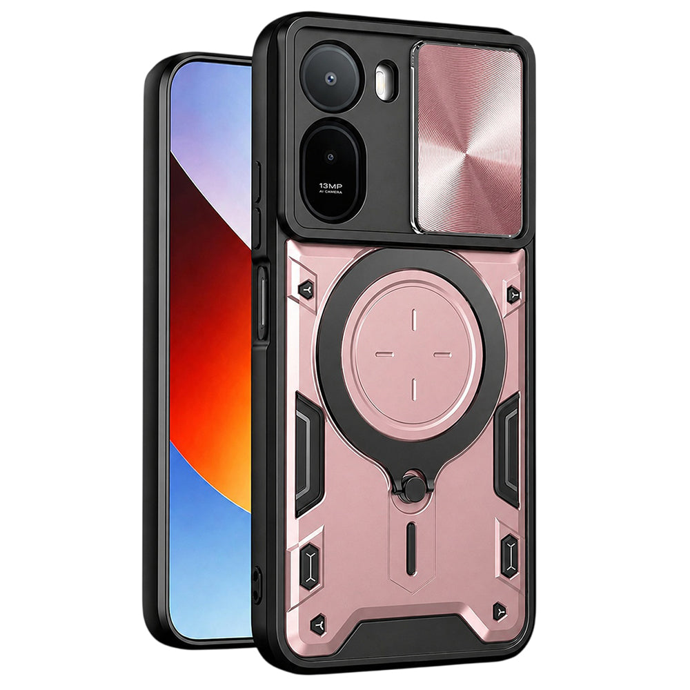 Husa pentru Xiaomi Redmi A7 Pro 4G, Techsuit, CamGuard Pro, Roz Aurie