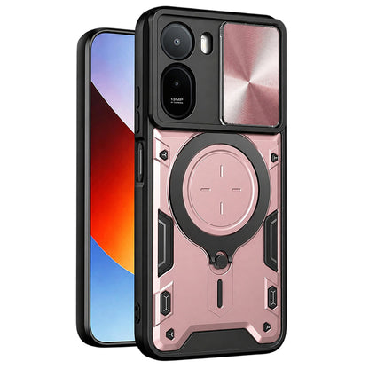 Husa pentru Xiaomi Redmi A7 Pro 4G, Techsuit, CamGuard Pro, Roz Aurie