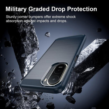 Husa pentru Xiaomi Redmi A7 Pro 4G, Techsuit, Carbon, Albastra