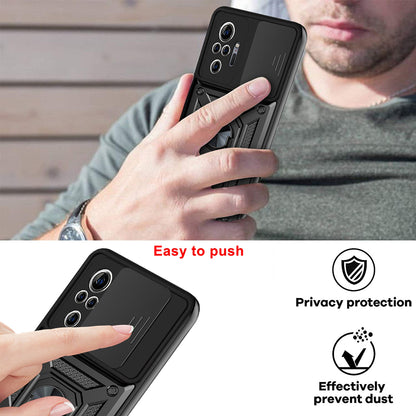 Husa pentru Xiaomi Redmi Note 10 Pro Max / Note 10 Pro, Techsuit, CamShield, Neagra