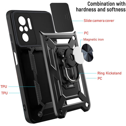 Husa pentru Xiaomi Redmi Note 10 Pro Max / Note 10 Pro, Techsuit, CamShield, Neagra