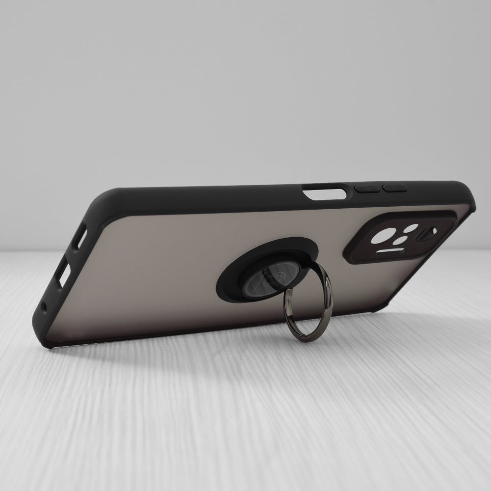 Husa pentru Xiaomi Redmi Note 10 Pro Max / Note 10 Pro, Techsuit, Glinth, Neagra