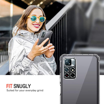 Husa pentru Xiaomi Redmi Note 11S / Note 11, Techsuit, Shockproof Clear, Transparenta