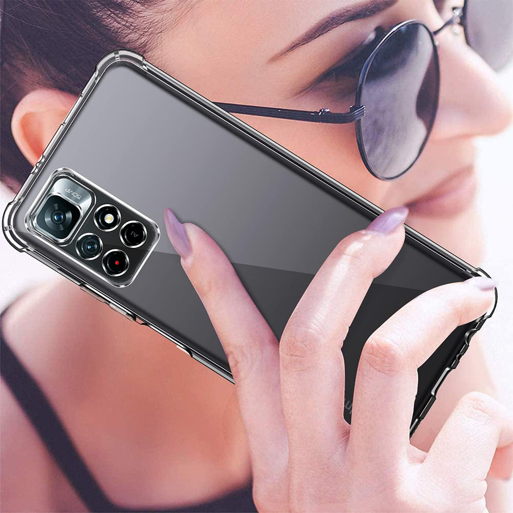 Husa pentru Xiaomi Redmi Note 11S / Note 11, Techsuit, Shockproof Clear, Transparenta