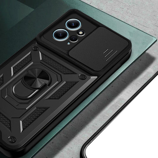 Husa pentru Xiaomi Redmi Note 12 4G, Techsuit, CamShield, Neagra