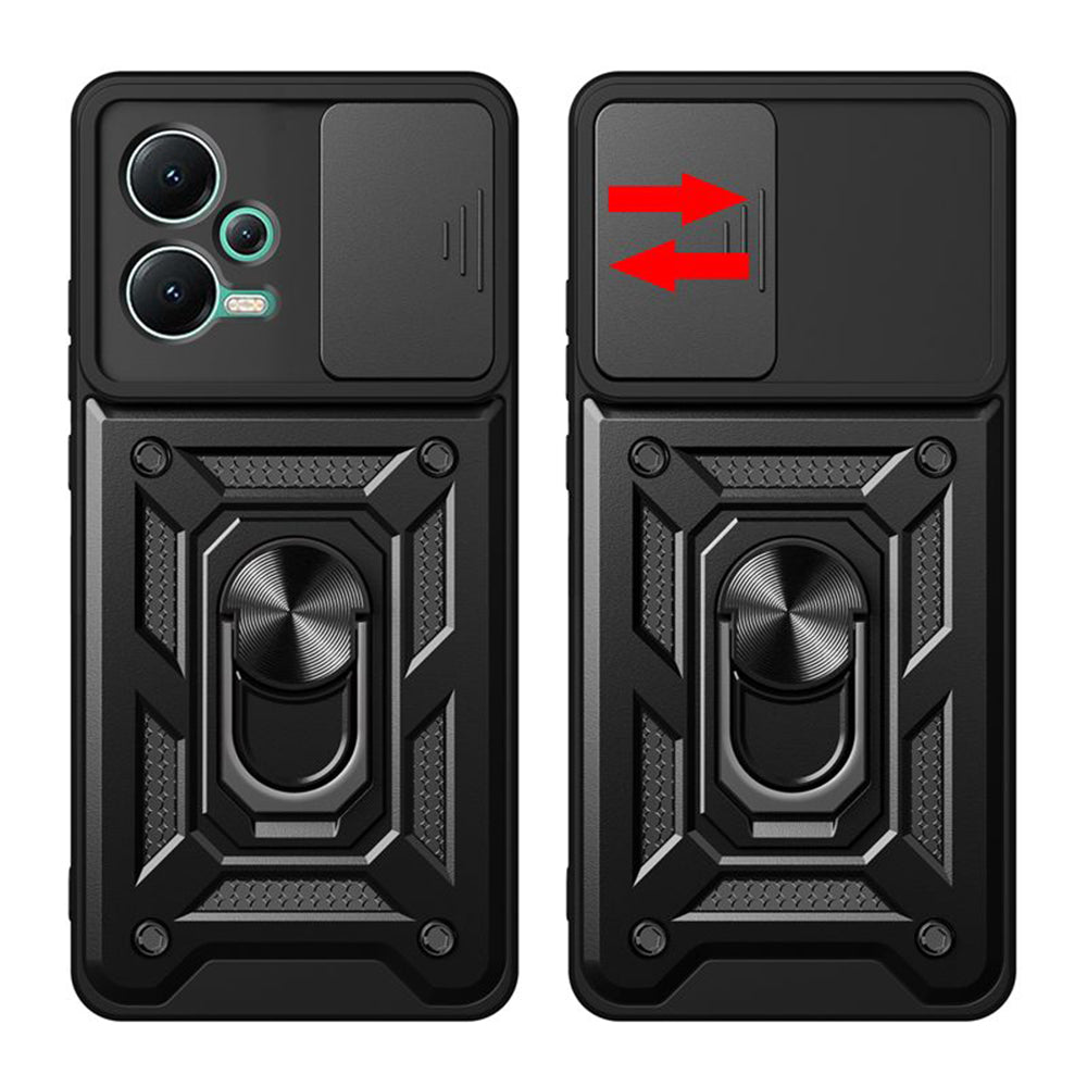 Husa pentru Xiaomi Redmi Note 12 Pro+, Techsuit, CamShield, Neagra