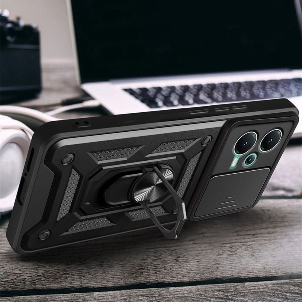 Husa pentru Xiaomi Redmi Note 12 Pro+, Techsuit, CamShield, Neagra