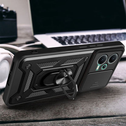 Husa pentru Xiaomi Redmi Note 12 Pro+, Techsuit, CamShield, Neagra