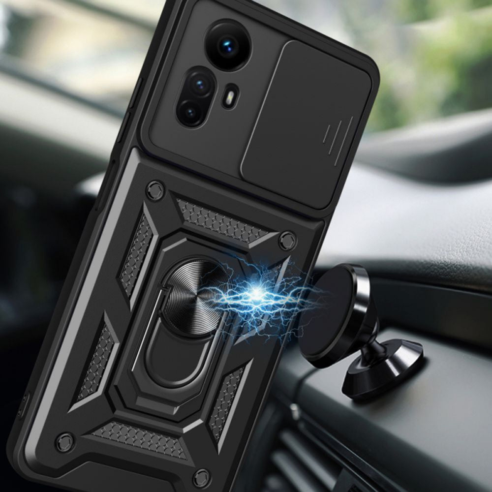 Husa pentru Xiaomi Redmi Note 12S, Techsuit, CamShield, Neagra
