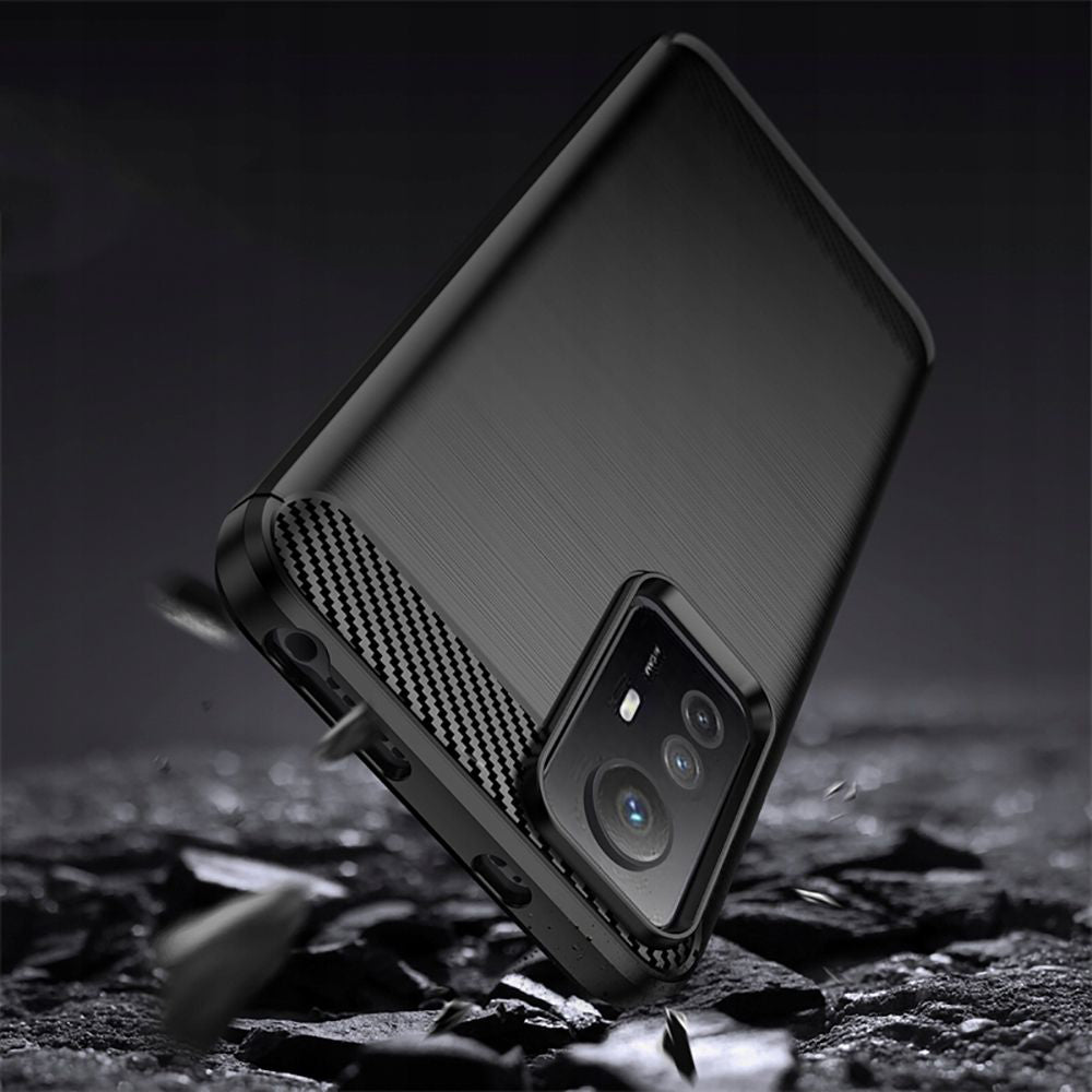 Husa pentru Xiaomi Redmi Note 12S, Techsuit, Carbon, Neagra