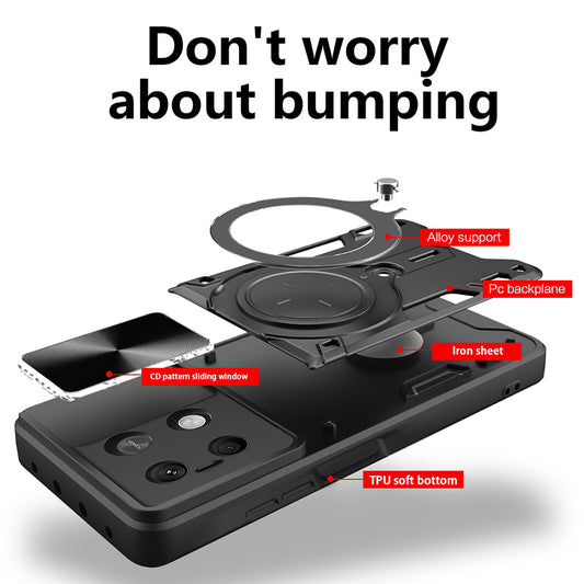 Husa pentru Xiaomi Redmi Note 13 4G, Techsuit, CamGuard Pro, Neagra