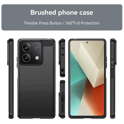 Husa pentru Xiaomi Redmi Note 13 4G, Techsuit, Carbon, Neagra