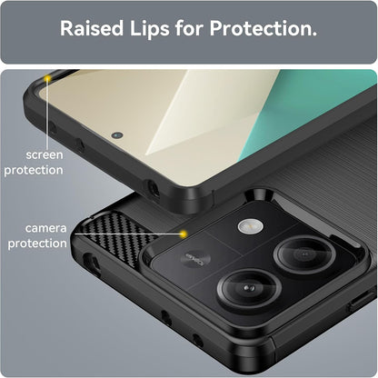 Husa pentru Xiaomi Redmi Note 13 4G, Techsuit, Carbon, Neagra