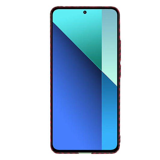 Husa pentru Xiaomi Redmi Note 13 4G, Techsuit, Carbonite FiberShell, Rosie
