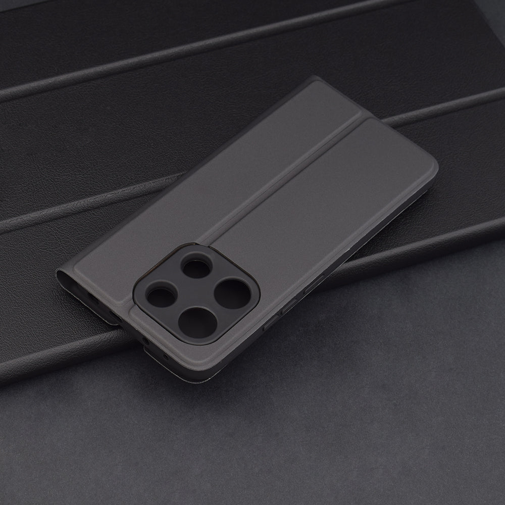 Husa pentru Xiaomi Redmi Note 13 4G, Techsuit, Magskin Book, Neagra