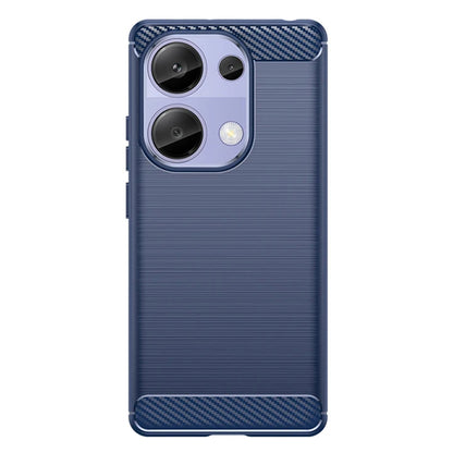 Husa pentru Xiaomi Redmi Note 13 Pro 4G / Poco M6 Pro 4G, Techsuit, Carbon, Albastra
