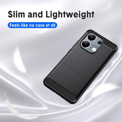 Husa pentru Xiaomi Redmi Note 13 Pro 4G / Poco M6 Pro 4G, Techsuit, Carbon, Neagra