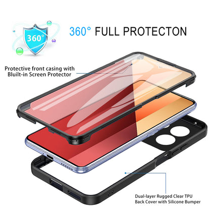 Husa pentru Xiaomi Redmi Note 13 Pro 4G / Poco M6 Pro 4G, Techsuit, ColorVerse 360, Roz