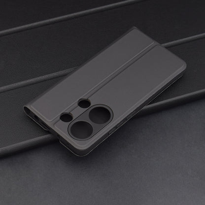 Husa pentru Xiaomi Redmi Note 13 Pro 4G / Poco M6 Pro 4G, Techsuit, Magskin Book, Neagra