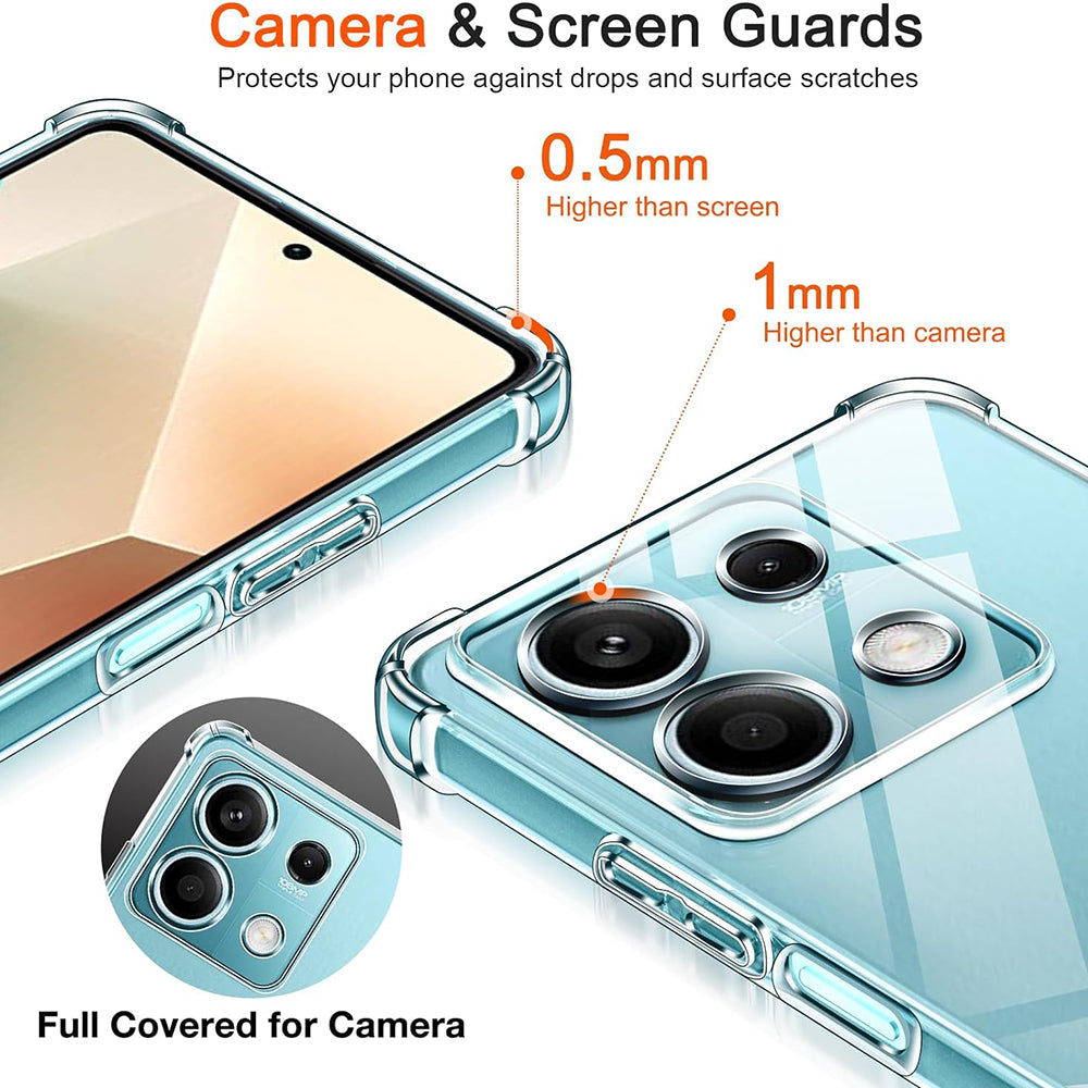 Husa pentru Xiaomi Redmi Note 13 Pro 4G / Poco M6 Pro 4G, Techsuit, Shockproof Clear, Transparenta