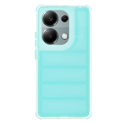 Husa pentru Xiaomi Redmi Note 13 Pro 4G / Poco M6 Pro 4G, Techsuit, Wave Shield, Turcoaz