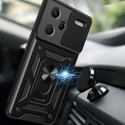 Husa pentru Xiaomi Redmi Note 13 Pro+, Techsuit, CamShield, Neagra