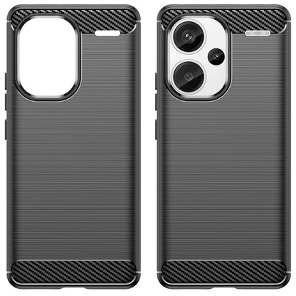 Husa pentru Xiaomi Redmi Note 13 Pro+, Techsuit, Carbon, Neagra