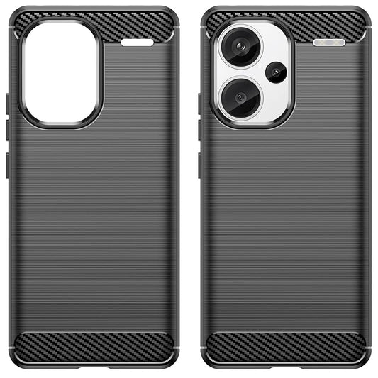Husa pentru Xiaomi Redmi Note 13 Pro+, Techsuit, Carbon, Neagra