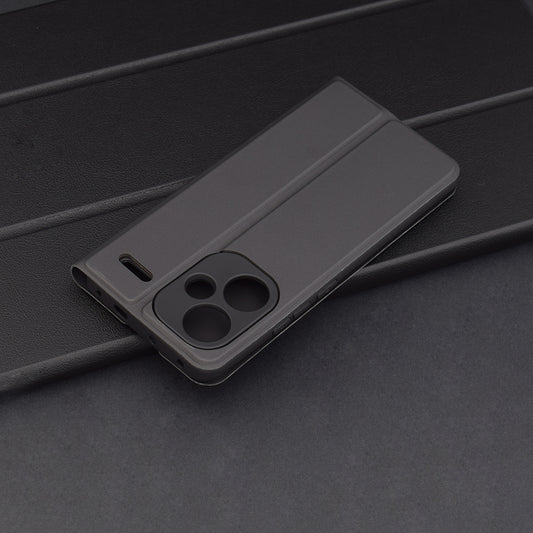 Husa pentru Xiaomi Redmi Note 13 Pro+, Techsuit, Magskin Book, Neagra