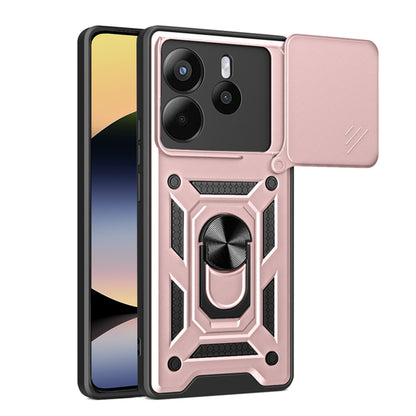 Husa pentru Xiaomi Redmi Note 14 4G (Regional), Techsuit, CamShield, Roz