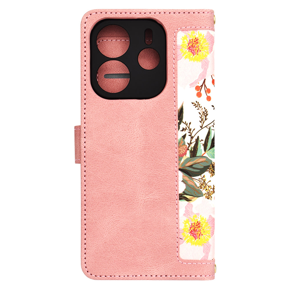 Husa pentru Xiaomi Redmi Note 14 4G (Regional), Techsuit, FlipCraft, Roz