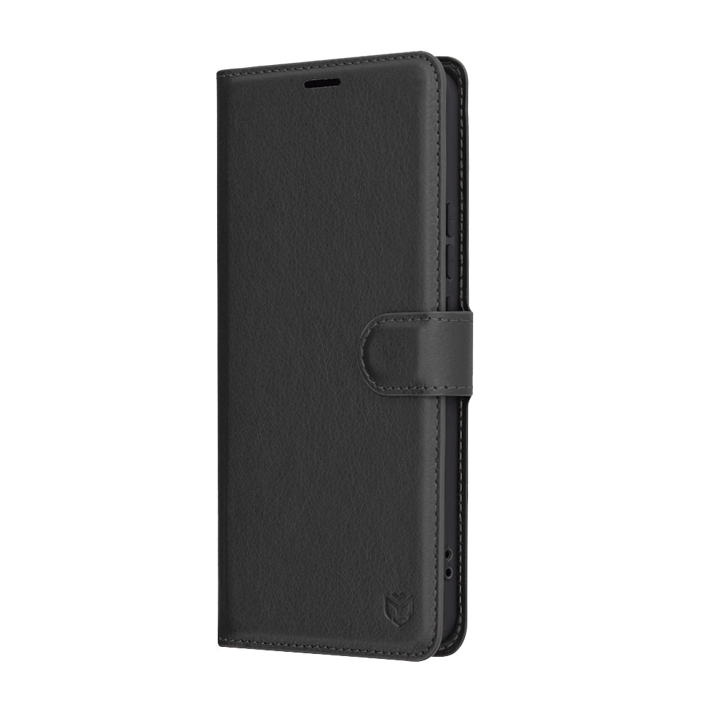 Husa pentru Xiaomi Redmi Note 14 4G (Regional), Techsuit, Leather Folio, Neagra