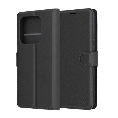 Husa pentru Xiaomi Redmi Note 14 4G (Regional), Techsuit, Leather Folio, Neagra