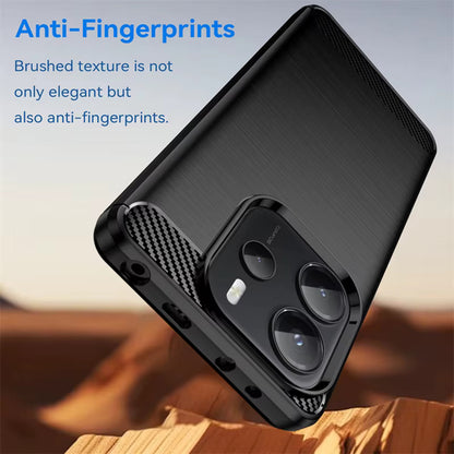 Husa pentru Xiaomi Redmi Note 14 4G (Standard), Techsuit, Carbon, Albastra