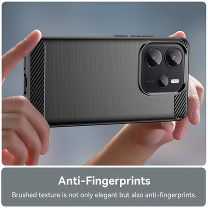 Husa pentru Xiaomi Redmi Note 14 4G (Standard), Techsuit, Carbon, Albastra