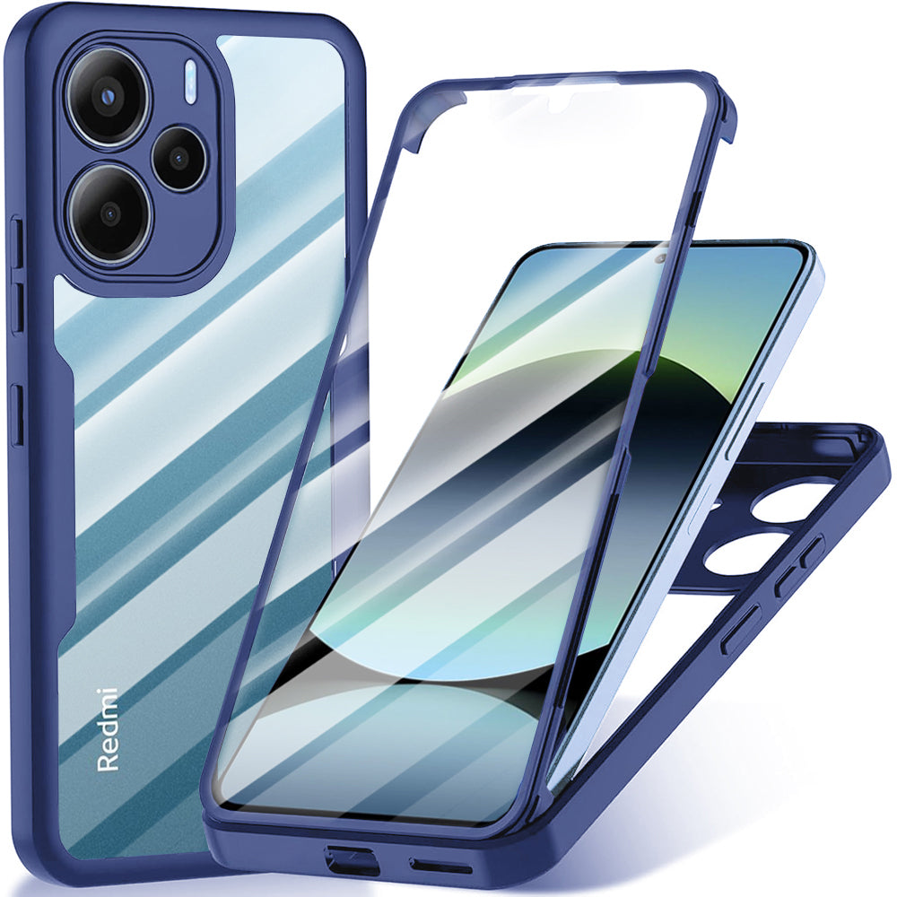 Husa pentru Xiaomi Redmi Note 14 4G (Standard), Techsuit, ColorVerse 360, Albastra