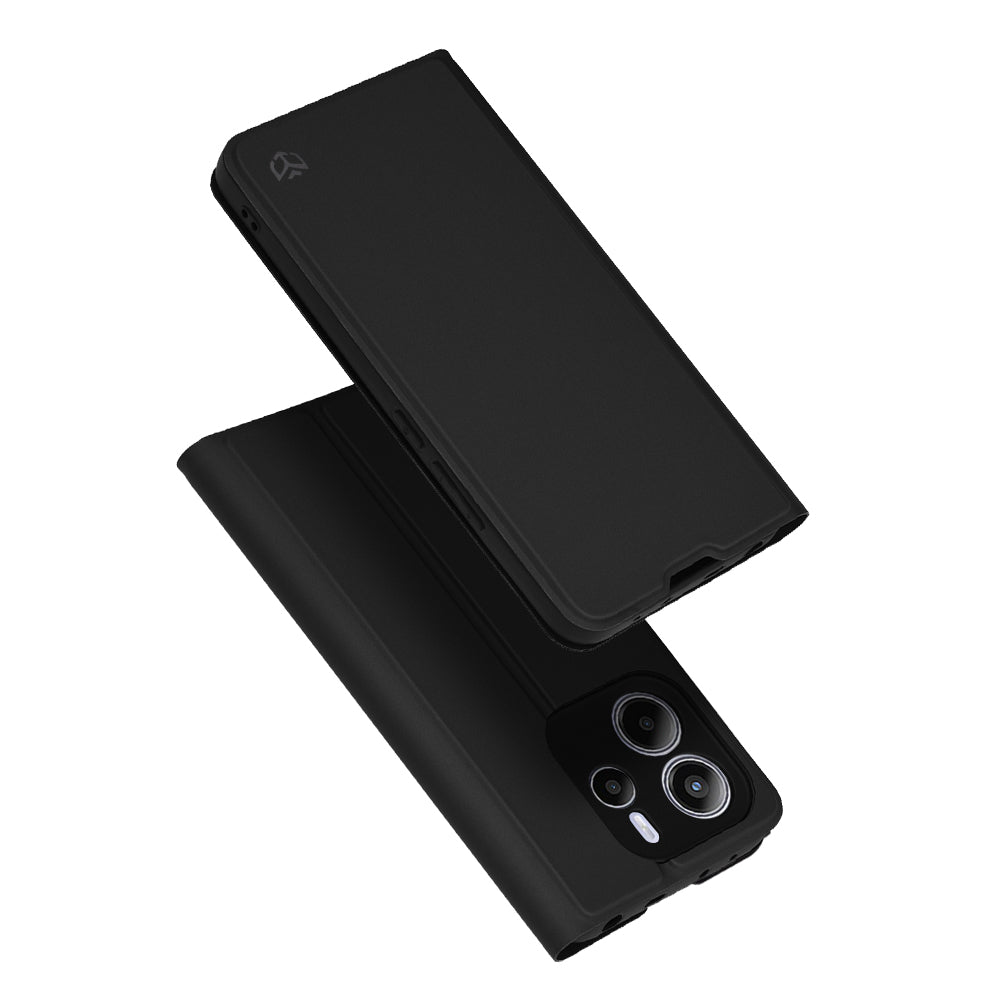 Husa pentru Xiaomi Redmi Note 14 4G (Standard), Techsuit, Magskin Book, Neagra