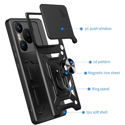 Husa pentru Xiaomi Redmi Note 14 5G, Techsuit, CamShield, Albastra