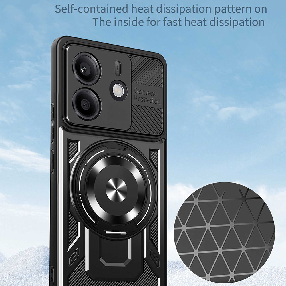 Husa pentru Xiaomi Redmi Note 14 5G, Techsuit, RuggedCam, Albastra