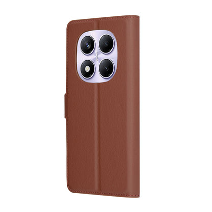 Husa pentru Xiaomi Redmi Note 14 Pro 4G, Techsuit, Leather Folio, Maro