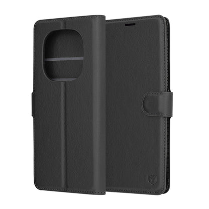 Husa pentru Xiaomi Redmi Note 14 Pro 4G, Techsuit, Leather Folio, Neagra