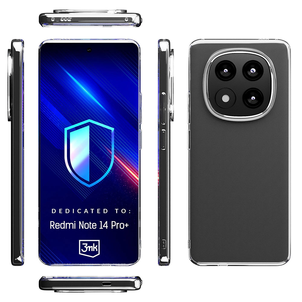 Husa pentru Xiaomi Redmi Note 14 Pro+ 5G, 3MK, Clear, Transparenta