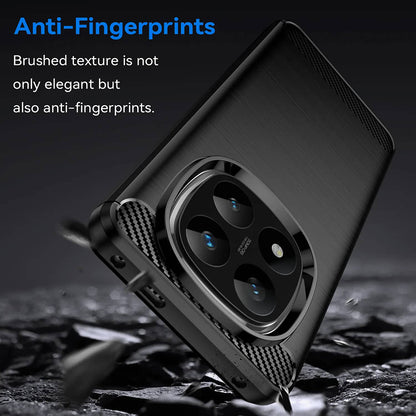 Husa pentru Xiaomi Redmi Note 14 Pro+ 5G, Techsuit, Carbon, Neagra