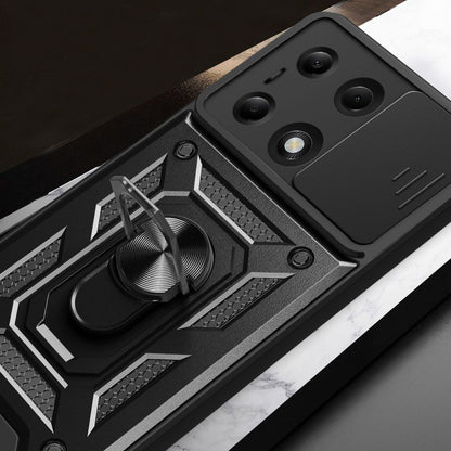 Husa pentru Xiaomi Redmi Note 14S / Note 13 Pro 4G / Poco M6 Pro 4G, Techsuit, CamShield, Neagra
