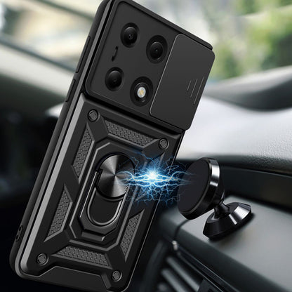 Husa pentru Xiaomi Redmi Note 14S / Note 13 Pro 4G / Poco M6 Pro 4G, Techsuit, CamShield, Neagra