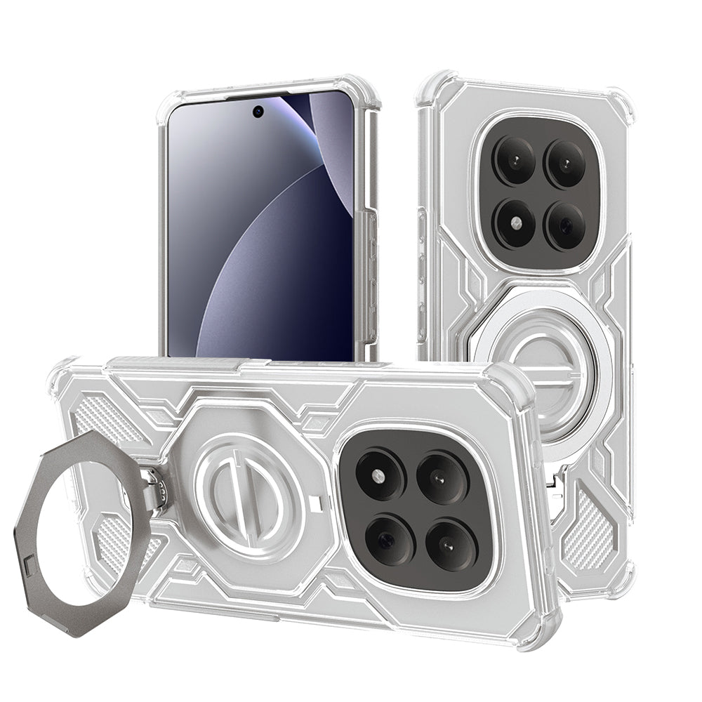 Husa pentru Xiaomi Redmi Note 15 Pro 4G, Techsuit, Carbon Shield Pro, Alba