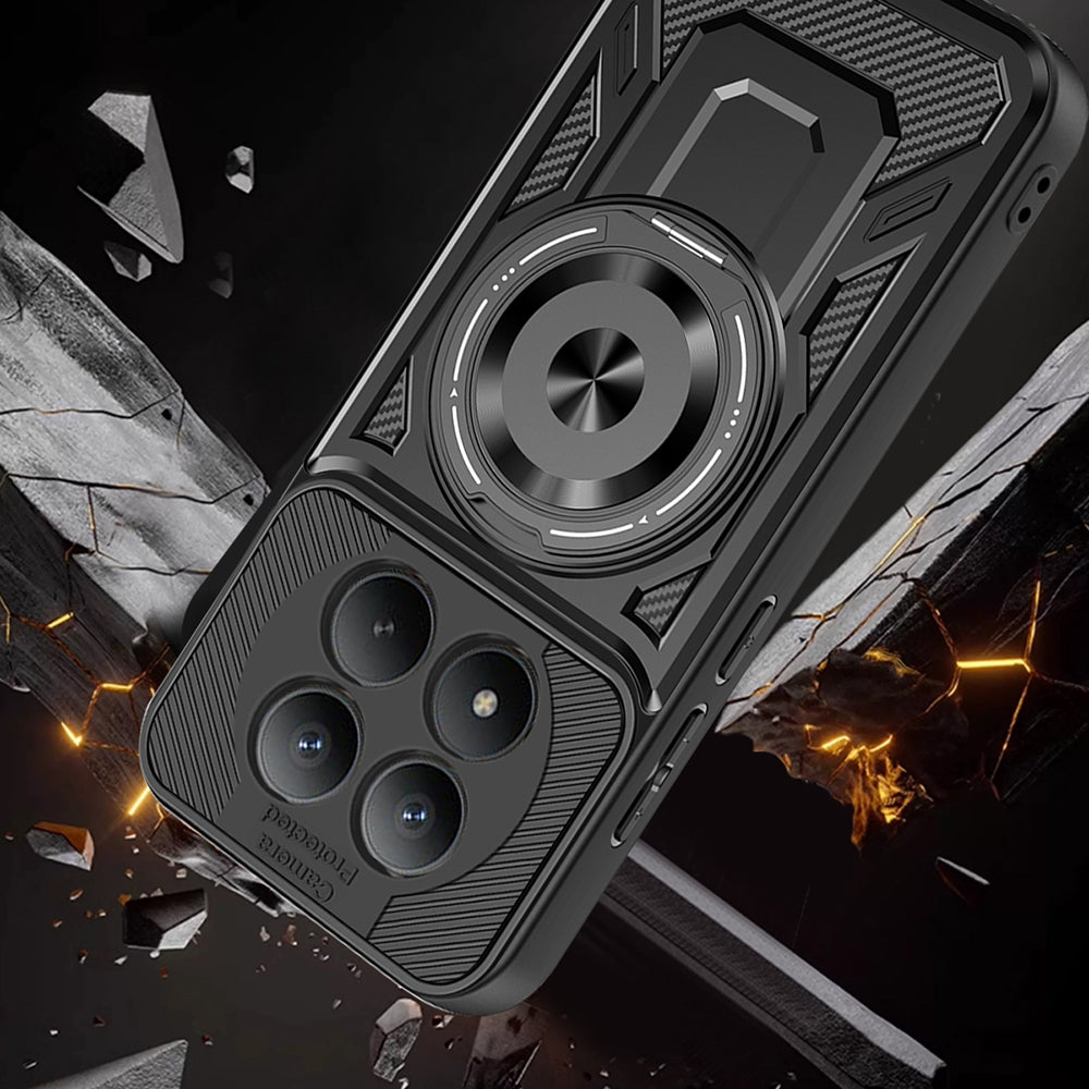 Husa pentru Xiaomi Redmi Note 15 Pro 4G, Techsuit, RuggedCam, Neagra