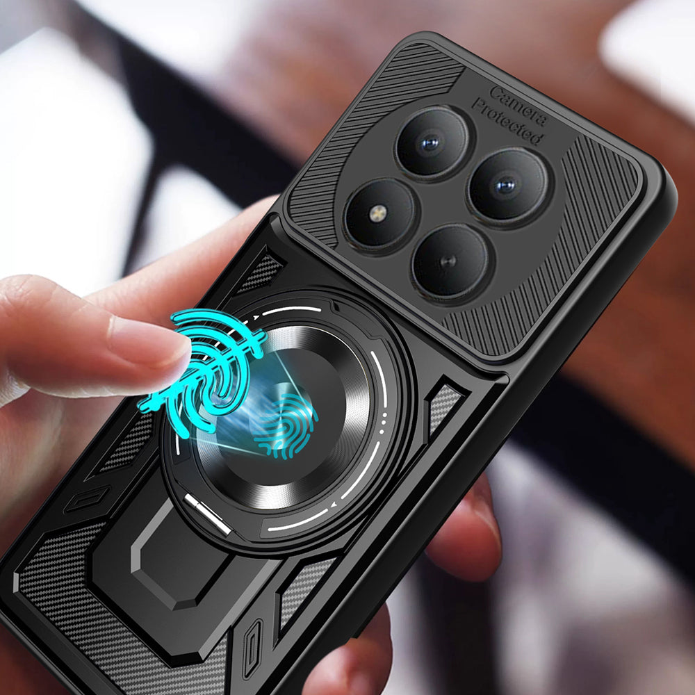 Husa pentru Xiaomi Redmi Note 15 Pro 4G, Techsuit, RuggedCam, Neagra