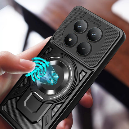 Husa pentru Xiaomi Redmi Note 15 Pro 4G, Techsuit, RuggedCam, Neagra