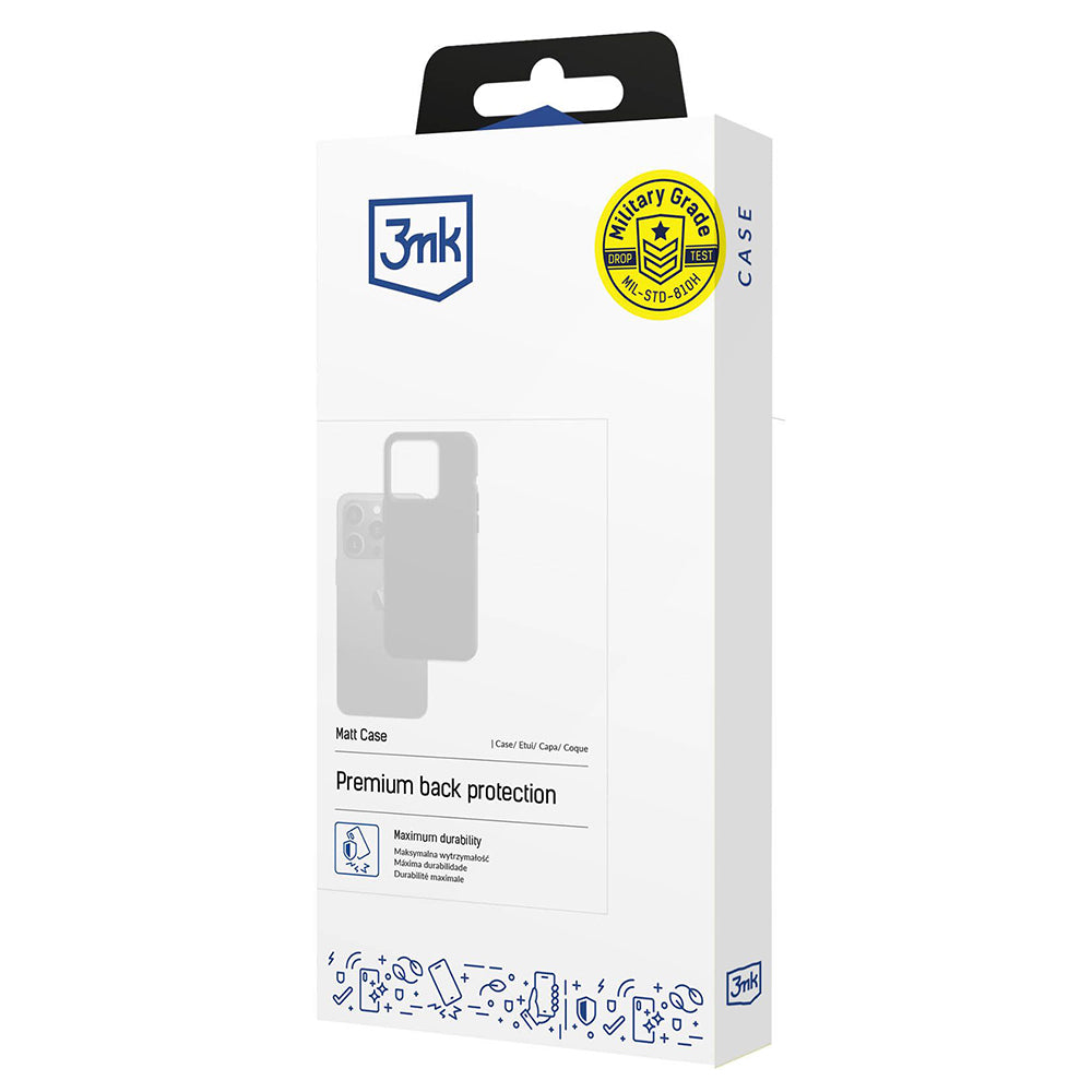 Husa pentru Xiaomi Redmi Note 15 Pro 5G, 3MK, Neagra Mata